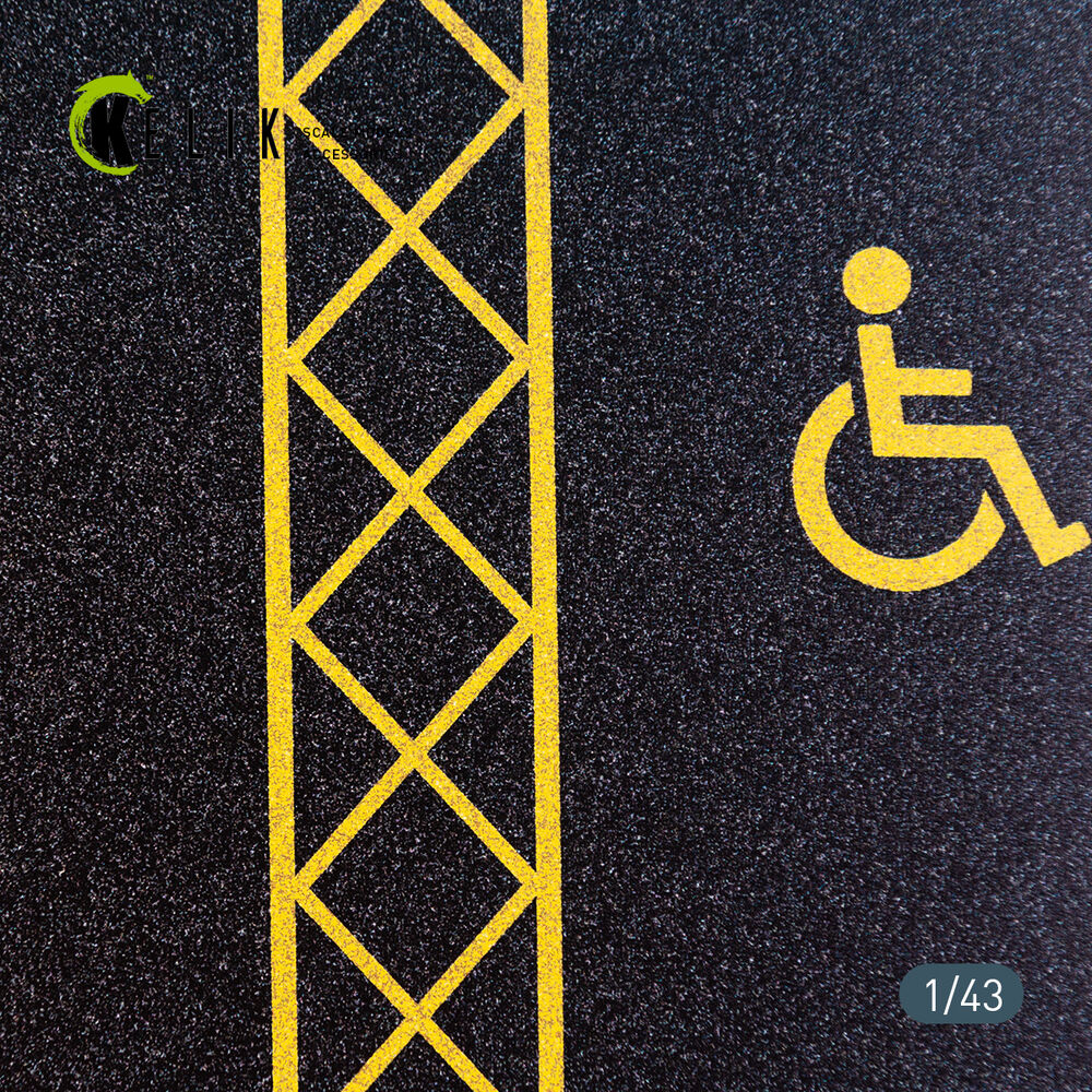 Supermarket Parking type 1 Base - Acrylic 3 mm (180 x 357 mm) (210 g) (1/43)