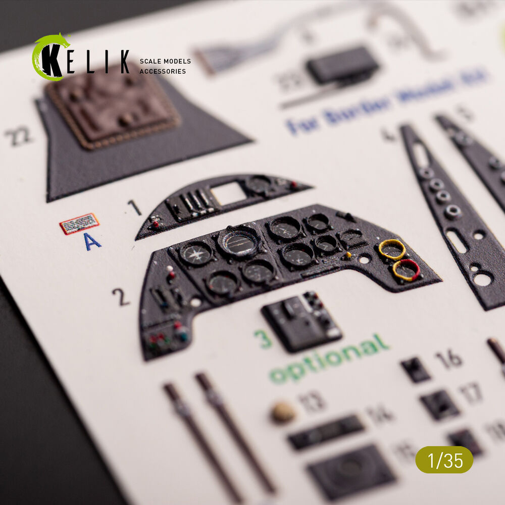 Bf-109 G-6 - interior 3D decals for Border Models kit