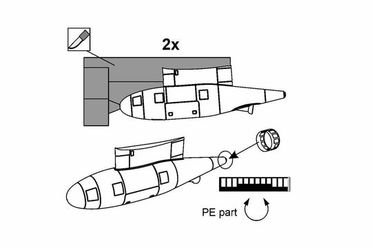 Refueling pod KC-130J (2pcs)