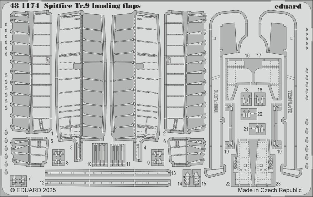 Spitfire Tr.9 landing flaps  AIRFIX