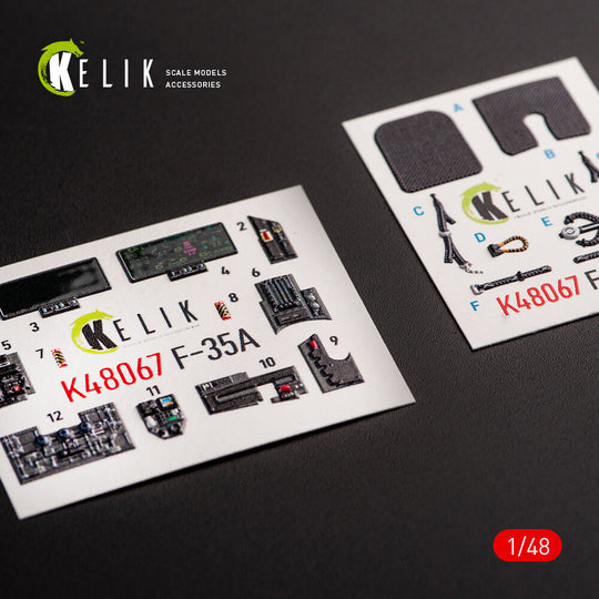 F-35A interior 3D decals for Tamiya kit