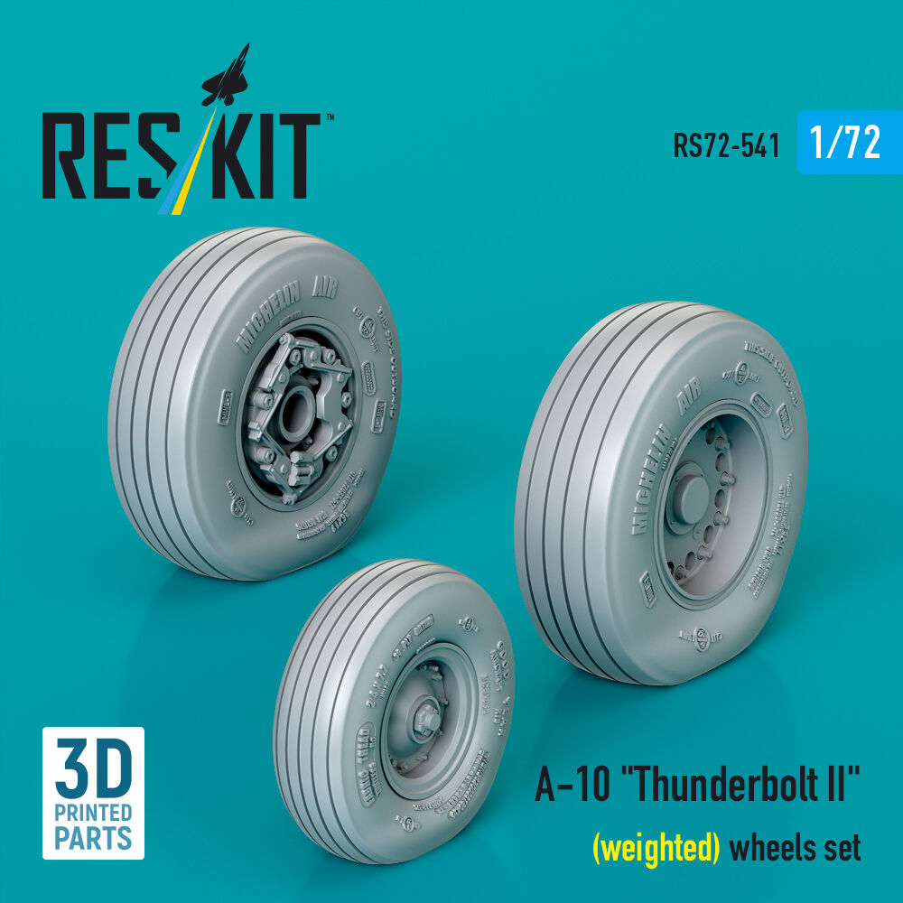 A-10 Thunderbolt II (weighted) wheels set (3D Printed)