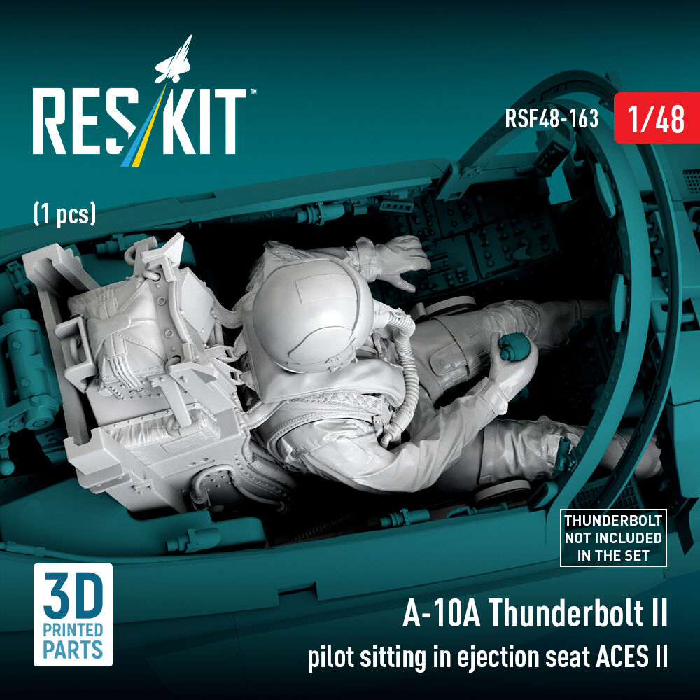 A-10A Thunderbolt II pilot sitting in ejection seat ACES II (1 pcs) (3D Printed)