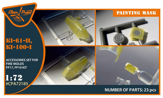 Ki-61-II, Ki-100-I painting mask for Finemolds FP17,FP19 kits