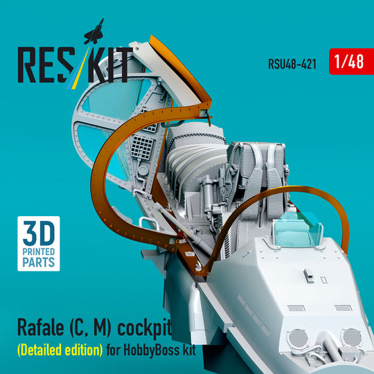 Rafale (C, M) cockpit (Detailed edition) for HobbyBoss kit (3D printed)