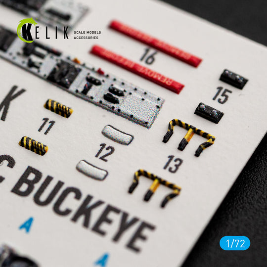 T-2C BUCKEYE - interior 3D decals for Wolfpack