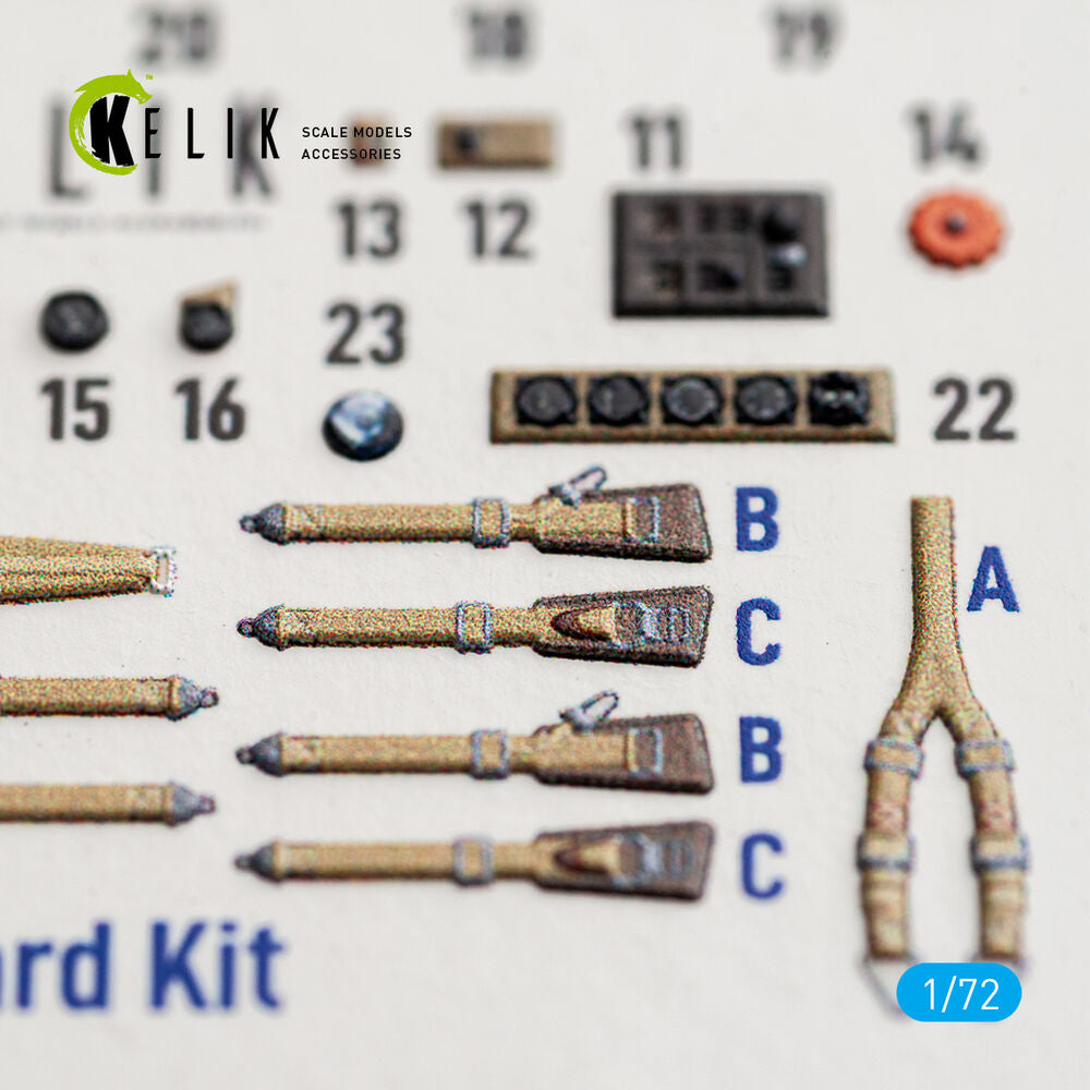 Bf-110C Early - interior 3D decals for Eduard