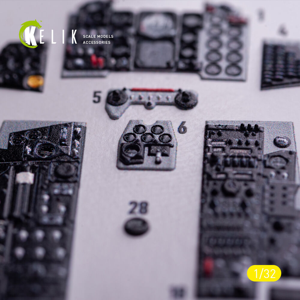F-4J - interior 3D decals for Tamiya kit
