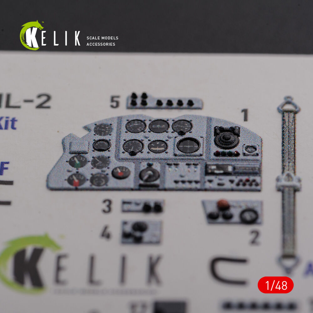 IL-2 Shturmovik interior 3D decals for Tamiya kit