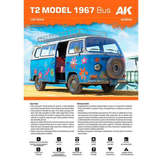 T2 Model 1967 BUS 1/35 scale