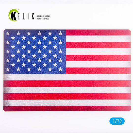 USA Flag - Base - Acrylic 3 mm (280 x 180 mm) (170 g)