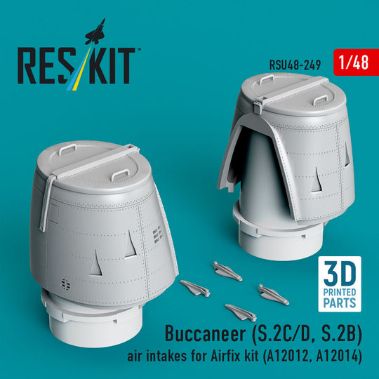 Buccaneer (S.2C/D, S.2B) air intakes for Airfix kit (A12012, A12014) (3D Printed)