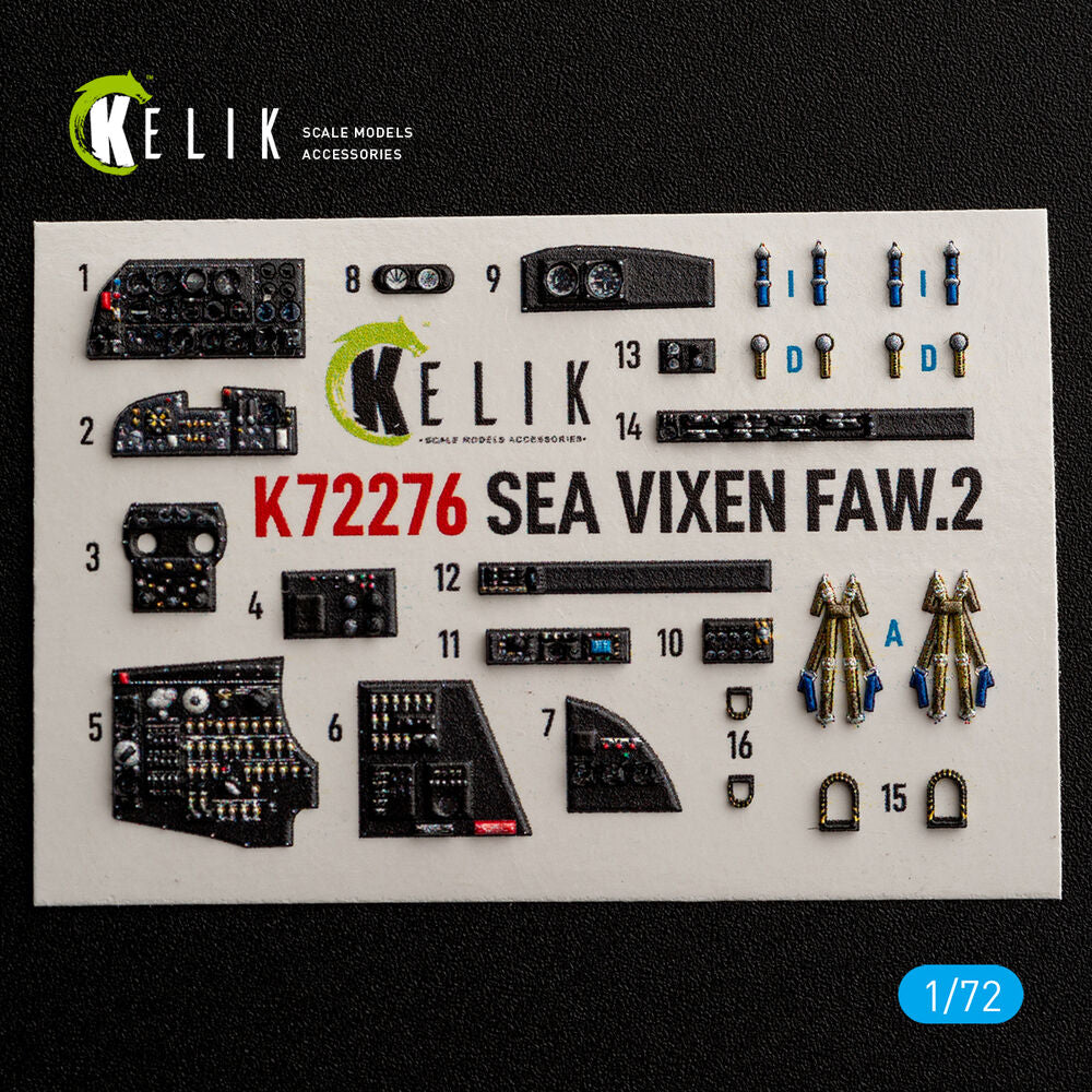 SEA VIXEN FAW.2 - interior 3D decals for Cyberhobby