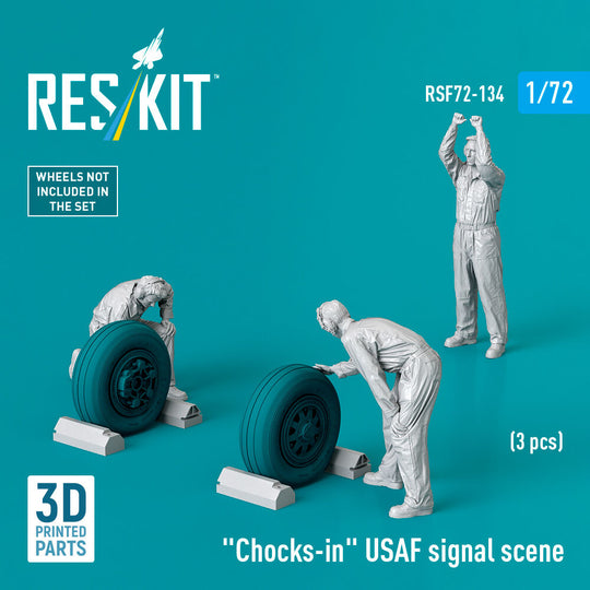 Chocks-in USAF signal scene (3 pcs) (3D Printed)