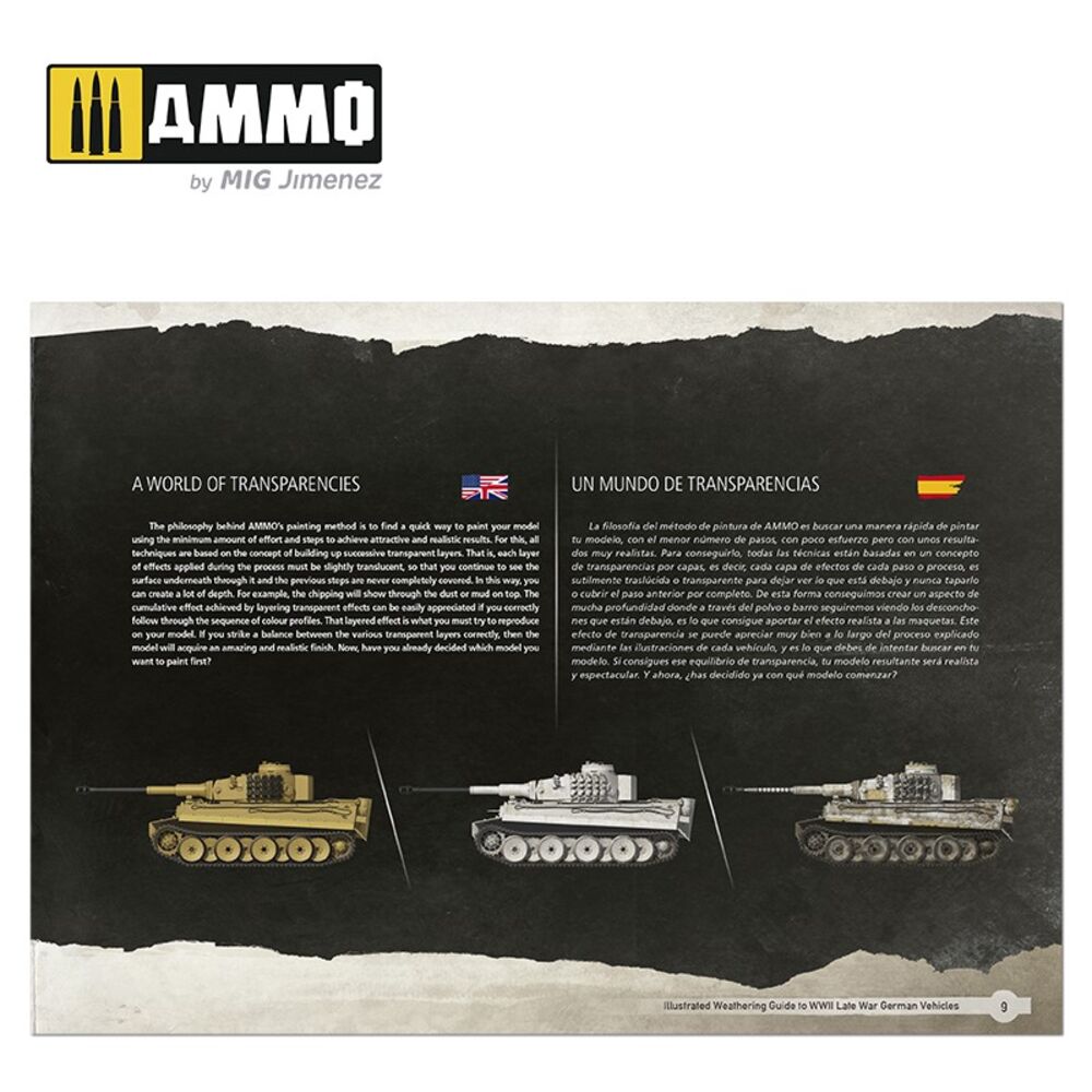 Illustrated Weathering Guide to WWII Late German Vehicles (English, Castellano)