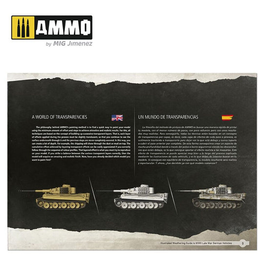 Illustrated Weathering Guide to WWII Late German Vehicles (English, Castellano)