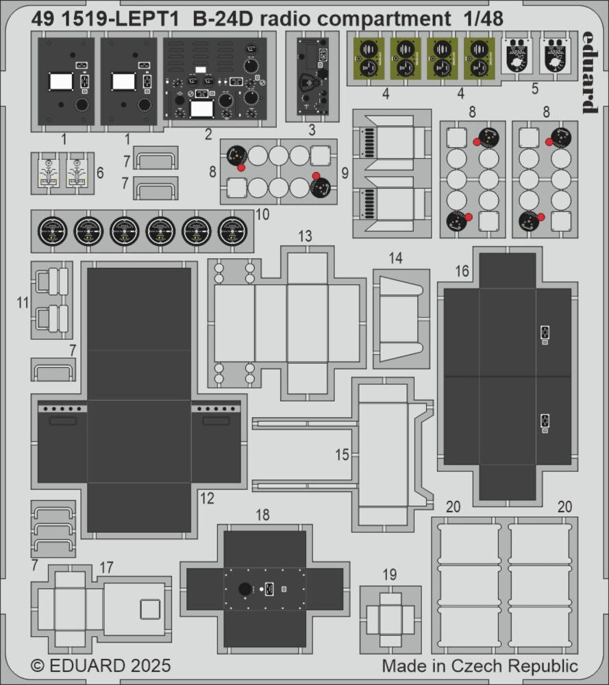B-24D radio compartment  HOBBY BOSS