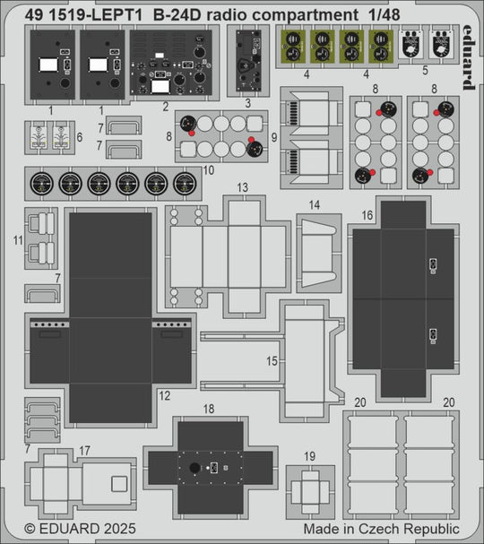 B-24D radio compartment  HOBBY BOSS