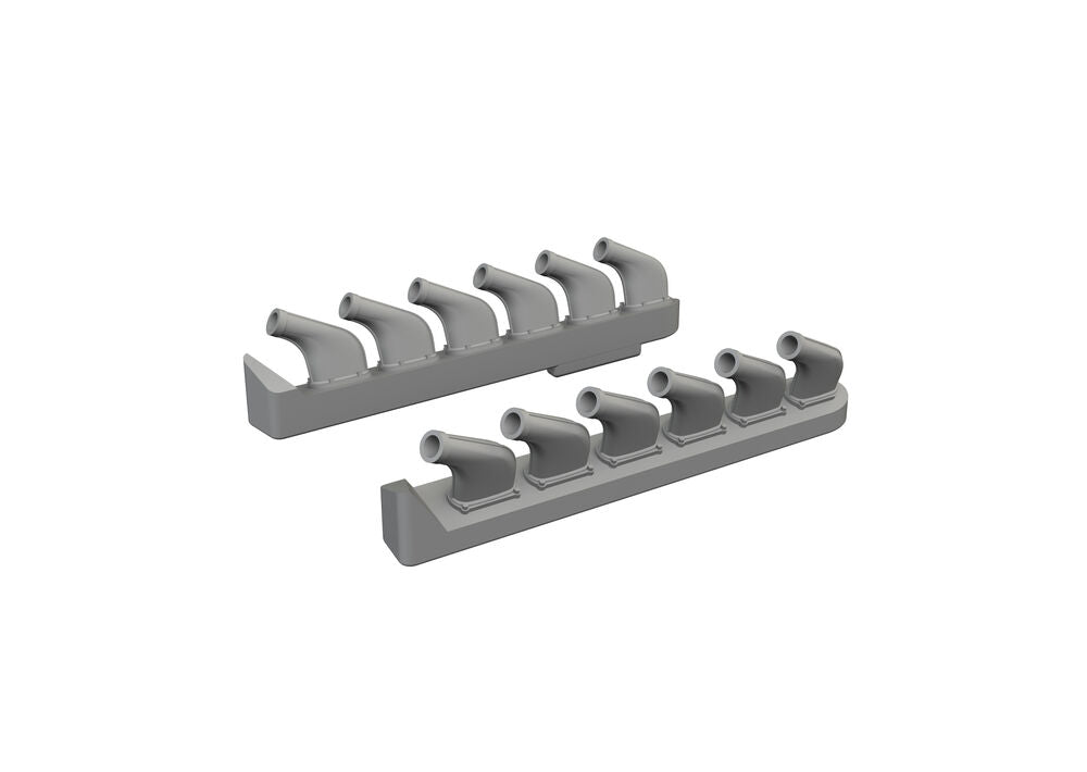 P-51 exhaust stacks PRINT  TAMIYA