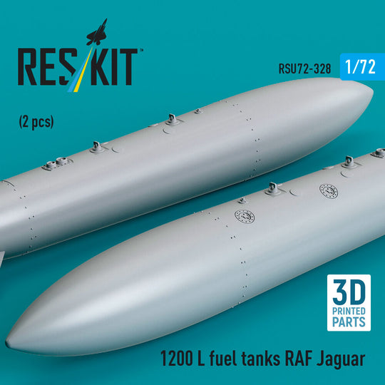 1200 L fuel tanks RAF Jaguar (2 pcs) (3D Printed)