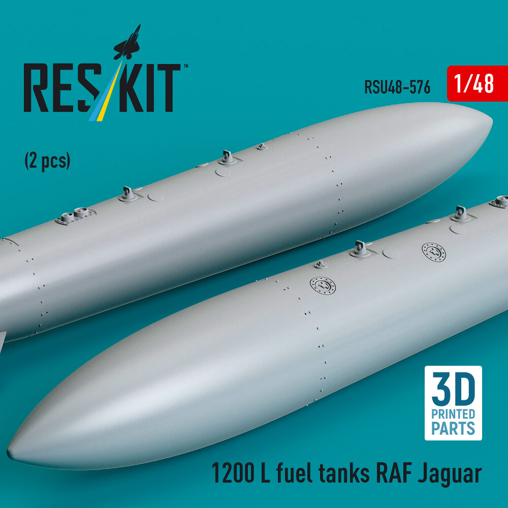 1200 L fuel tanks RAF Jaguar (2 pcs) (3D Printed)
