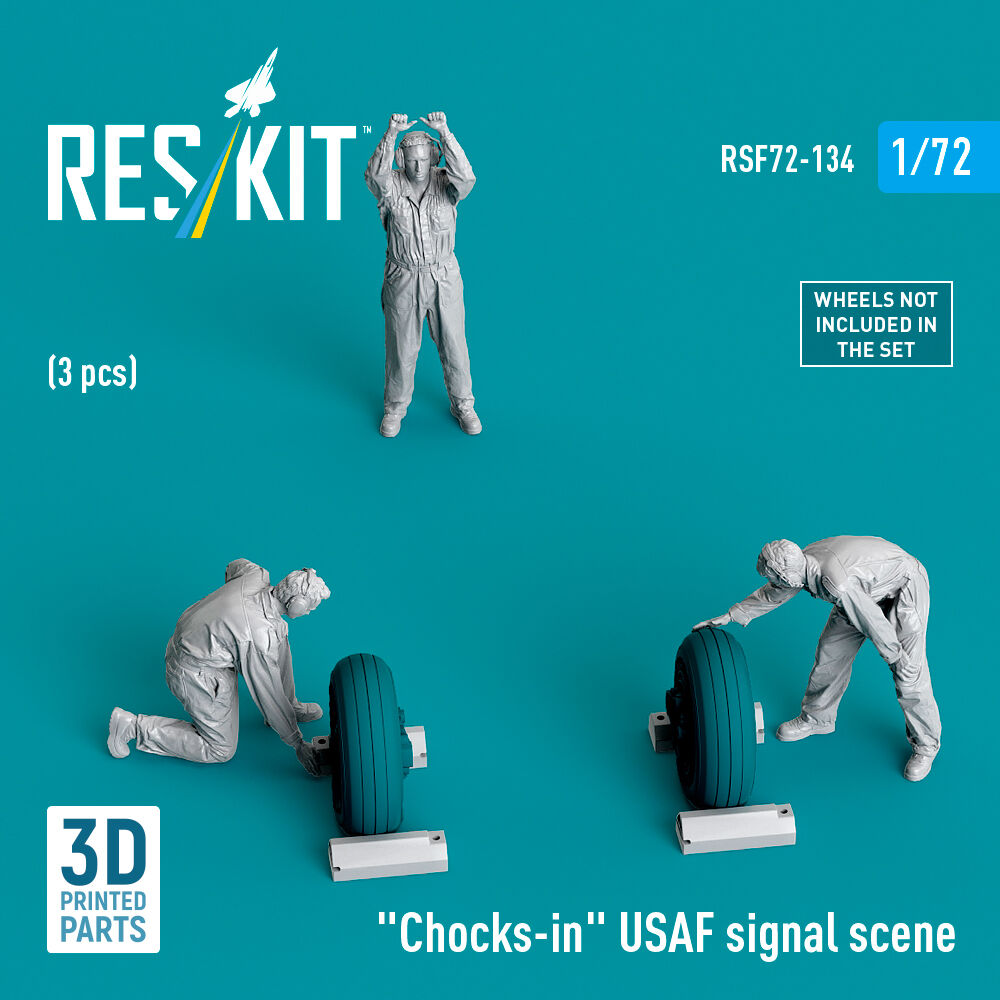 Chocks-in USAF signal scene (3 pcs) (3D Printed)
