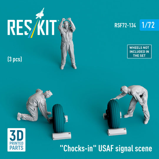 Chocks-in USAF signal scene (3 pcs) (3D Printed)