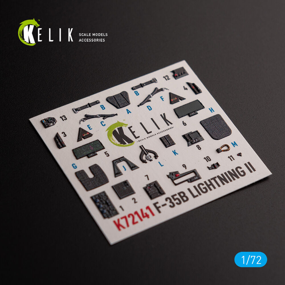 F-35B - interior 3D decals for Tamiya kit