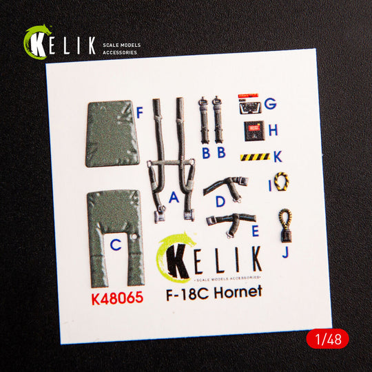 F-18C Hornet interior 3D decals for Hasegawa kit