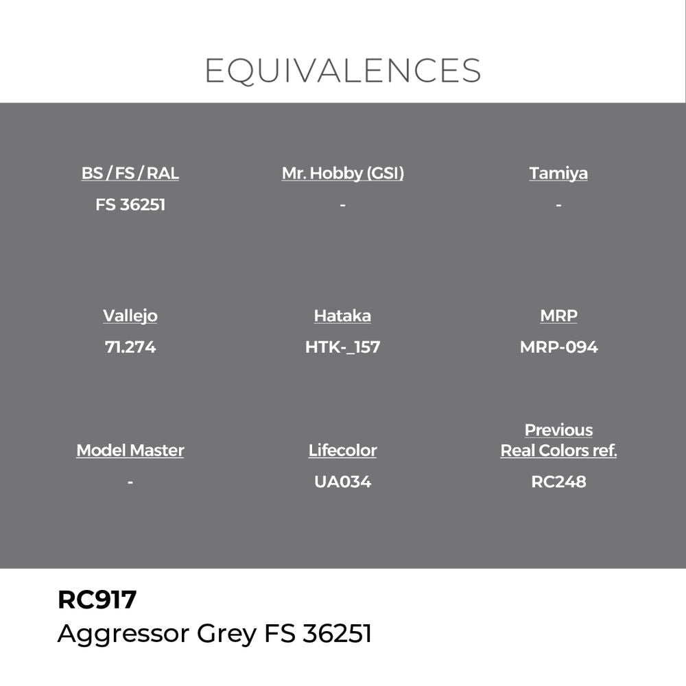 Real Colors: Aggressor Grey FS 36251 17 ml.