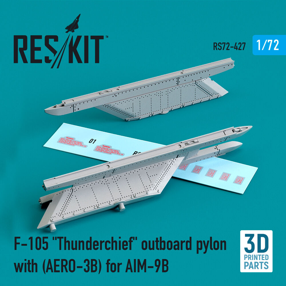 F-105 Thunderchief outboard pylon (AERO-3B) for AIM-9B (3D Printed)