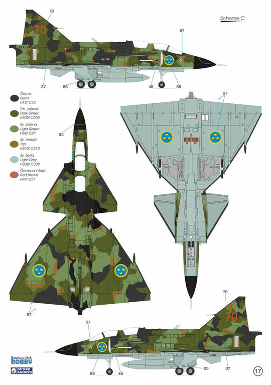 SAAB SK-37E Stör-Viggen 'Electronic Warfare Agressor'