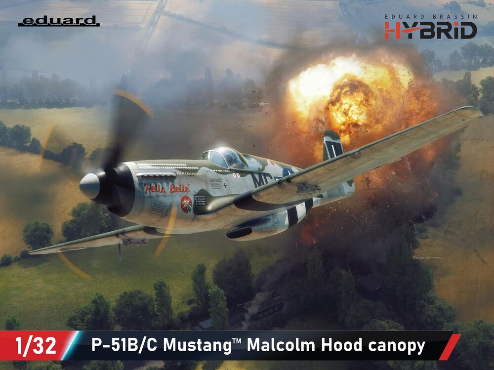 P-51B Mustang Malcolm Hood canopy