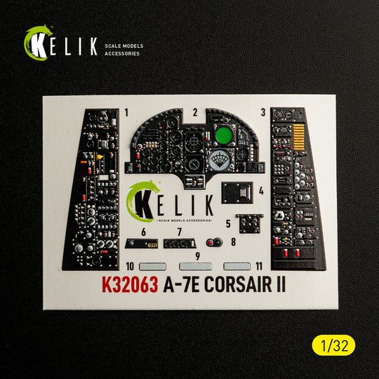 A-7E CORSAIR II - interior 3D decals for Trumpeter kit