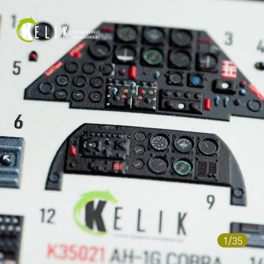 AH-1G Cobra interior 3D decals for ICM kit
