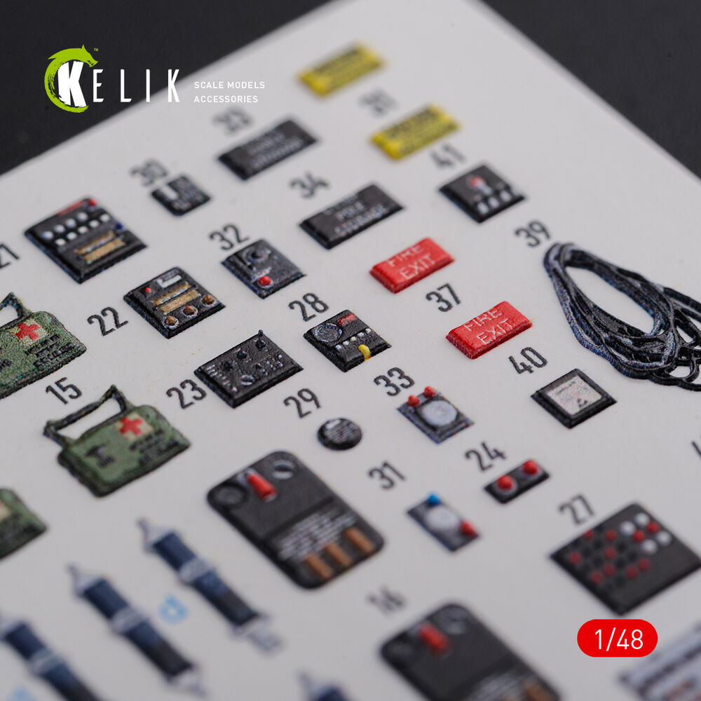 CH-47F interior 3D decals for Italeri kit