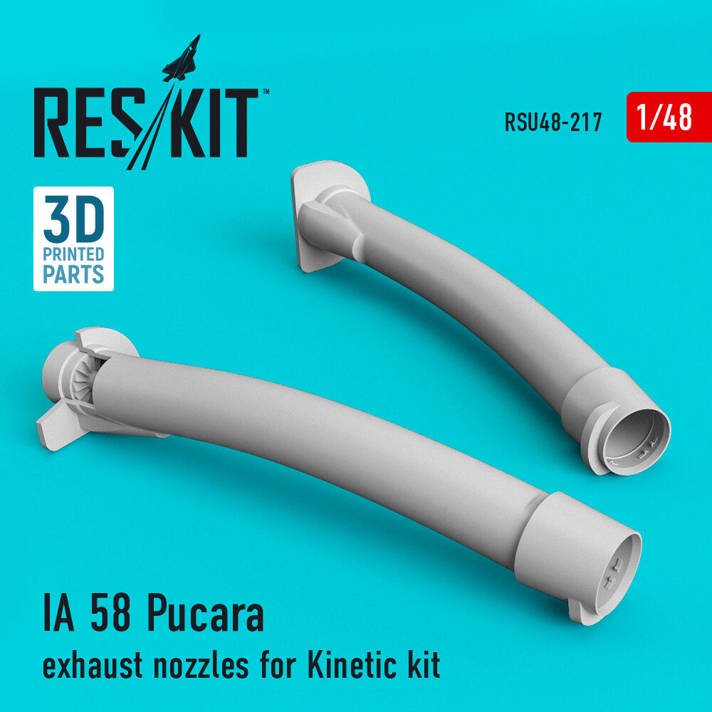 IA 58 Pucara exhaust nozzles for Kinetic kit