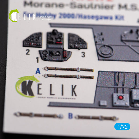 Morane-Saulnier M.S.406 - interior 3D decals for Hobby 2000/Hasegawa kit
