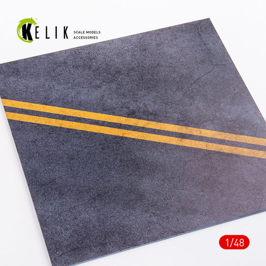 Asphalt Road for drones or any - Acrylic 3 mm (240 x 240 mm) (410 g)