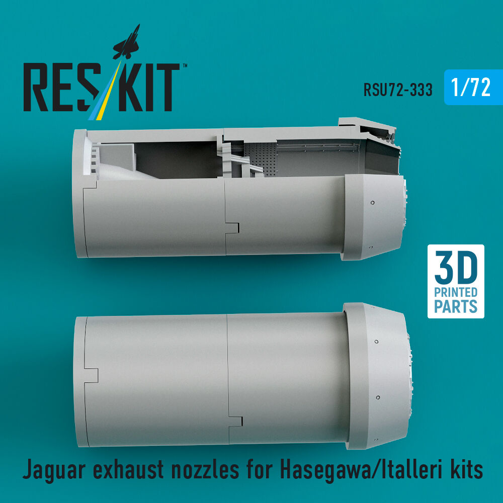 Jaguar exhaust nozzles for Hasegawa/Italleri kits (3D Printed)