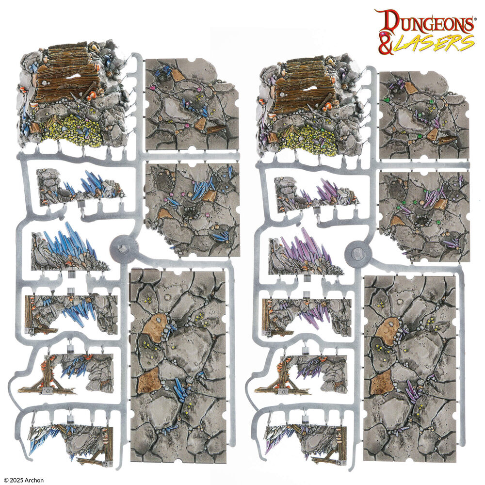 DUNGEONS & LASERS Deep Mines Pre-painted