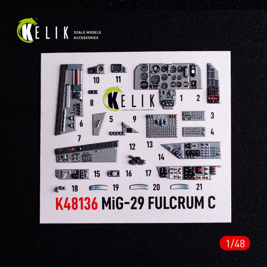 Mig-29C (9-13) Fulcrum interior 3D decals for GWH