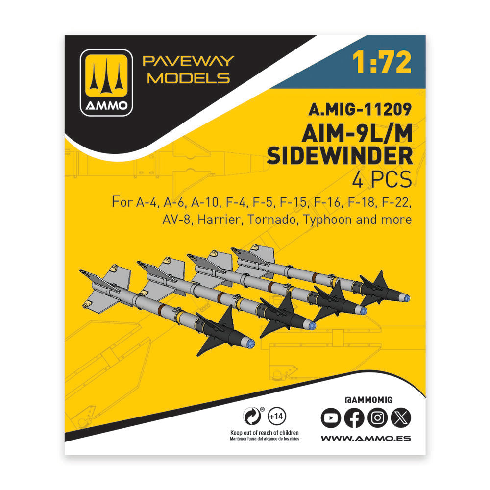 AIM-9L/M Sidewinder (4 pcs)