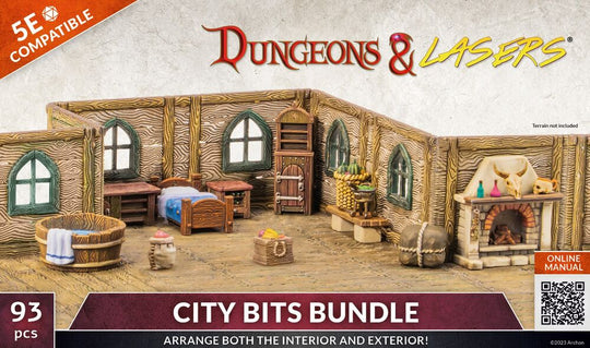 Dungeons & Lasers Expansion Set: CITY BITS BUNDLE