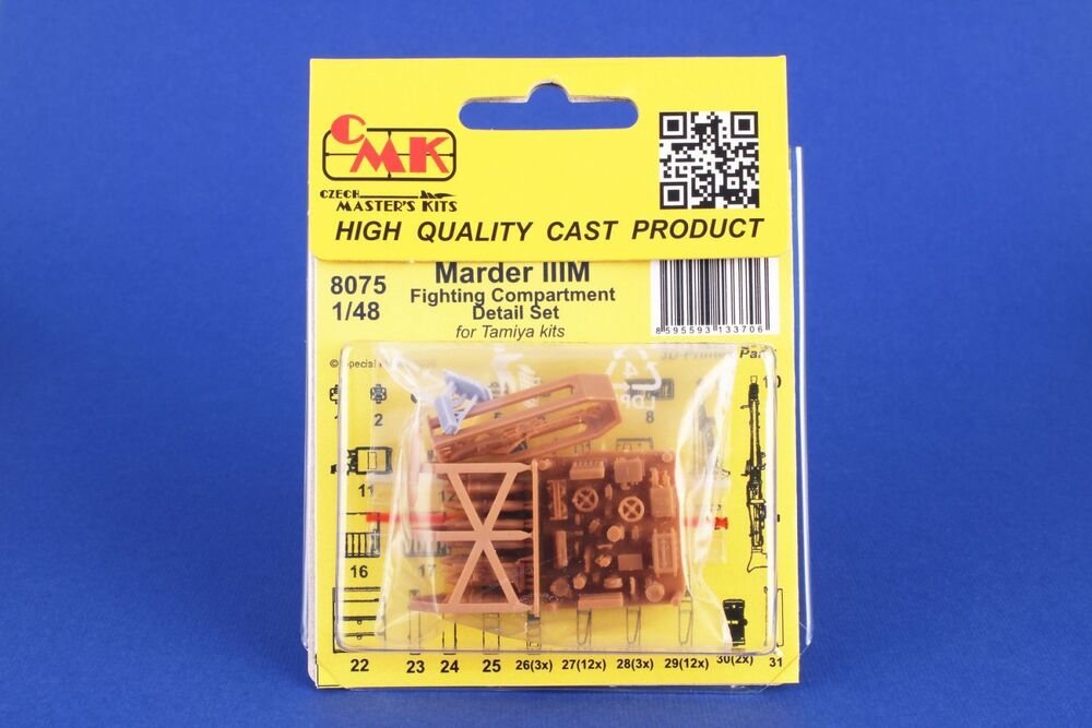 Marder IIIM Fighting Compartment Detail Set for Tamiya