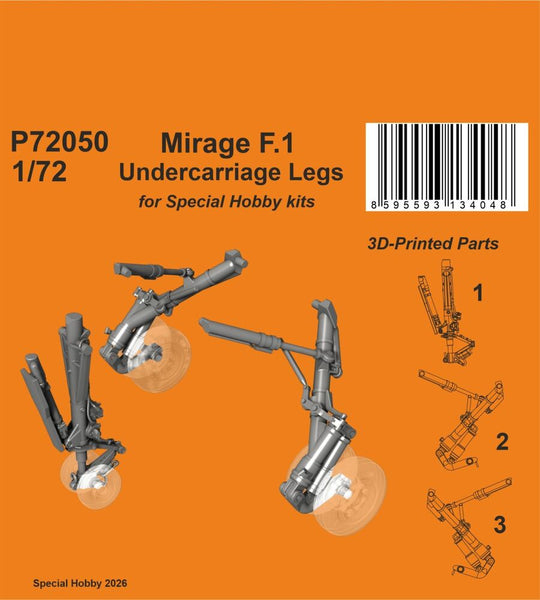 Mirage F.1 Undercarriage Legs for Special Hobby