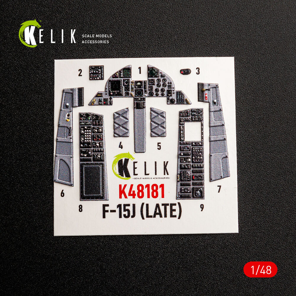 F-15J (Late) - interior 3D decals for Hasegawa