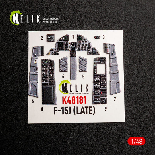 F-15J (Late) - interior 3D decals for Hasegawa