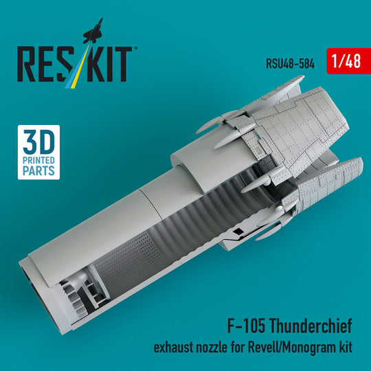 F-105 Thunderchief exhaust nozzle for Revell/Monogram kit (3D Printed)