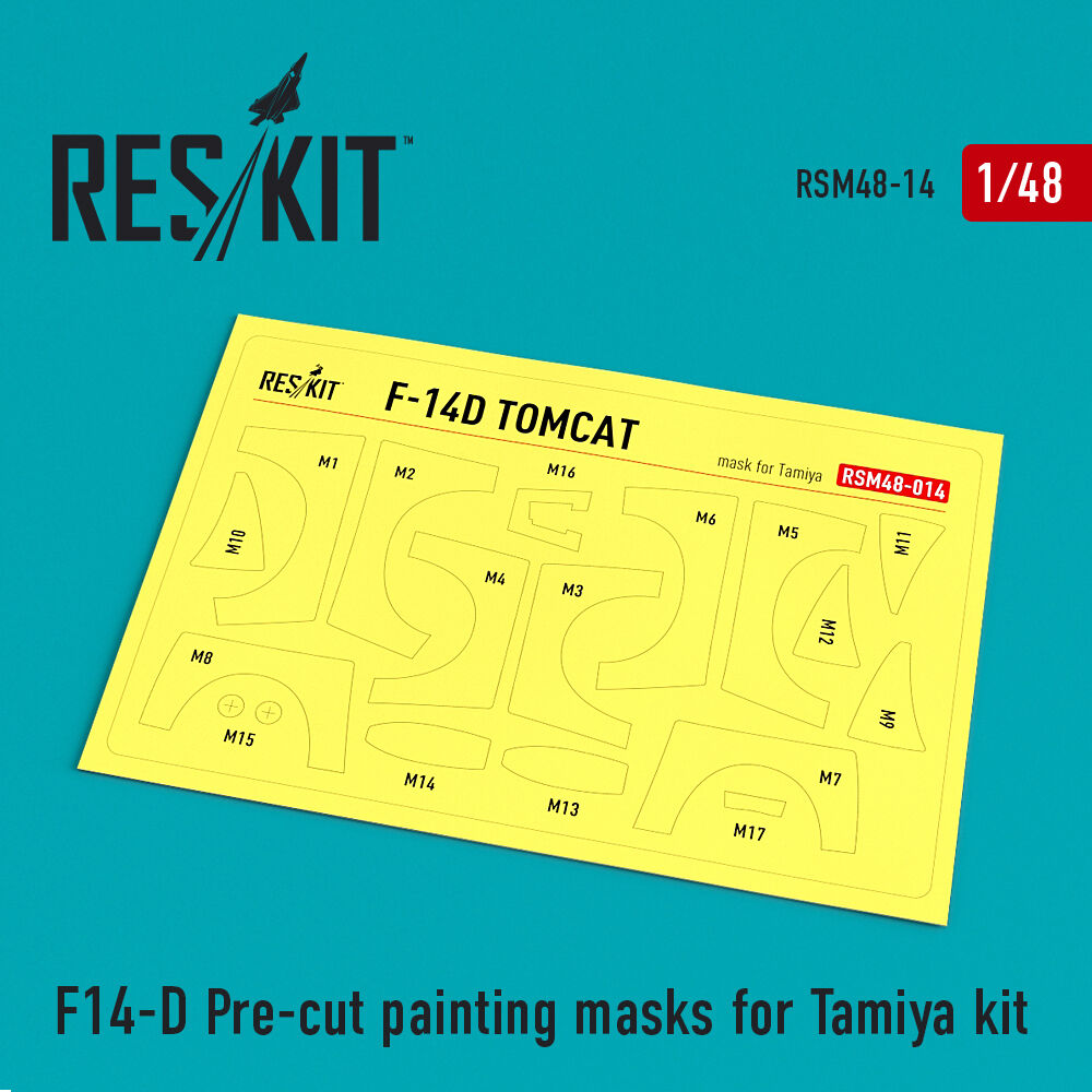 F-14D Tomcat Pre-cut painting masks for Tamiya kit
